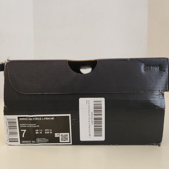 Nike Womens Air Force 1 Premium MF Vachetta Tan/White Size 7.5 - Picture 10 of 10